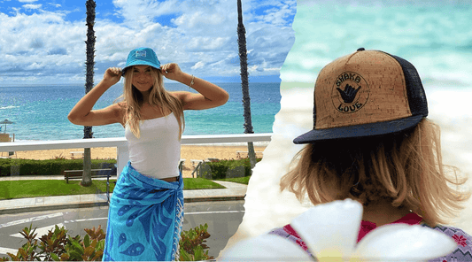Blog header image about why choosing an organic cotton hat this summer 2024