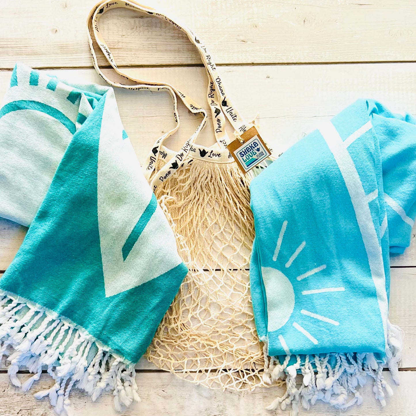 Bundle #3: Includes 2 OHA Turkish Towels & 1 Beach Bag