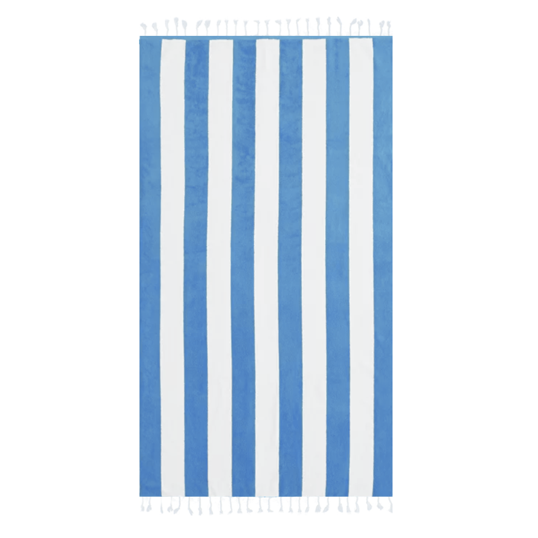 Cabana Royal Blue & White Striped Turkish Towel