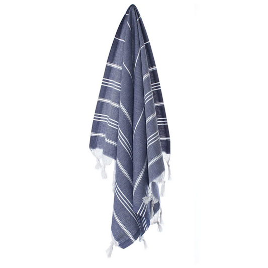 NAVY BLUE Turkish Hand Towels - Set of 2