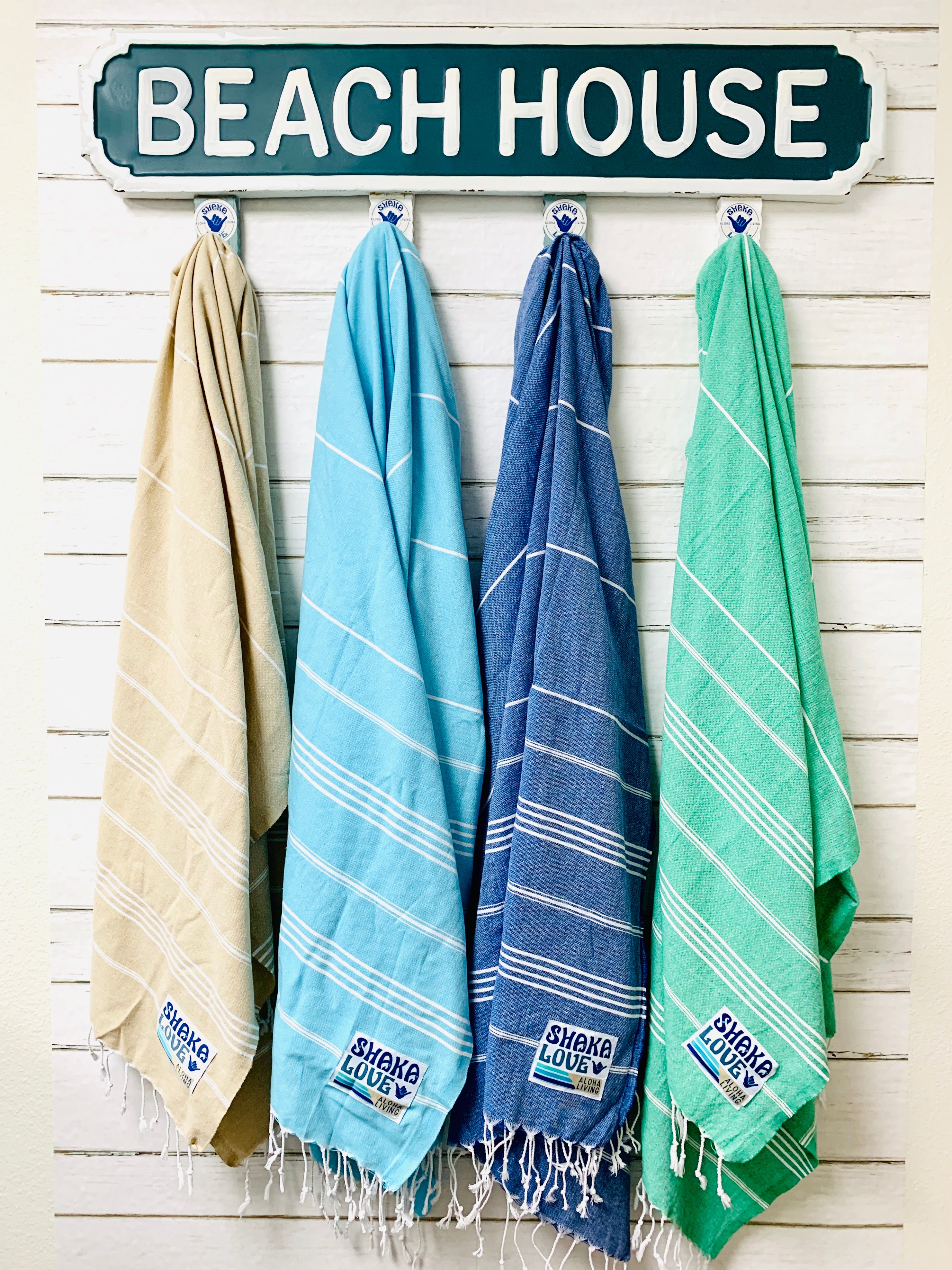 SHAKA CLASSIC Bundle 2: Includes 2 Shaka Turkish Towels of your choice & 1 Beach Bag