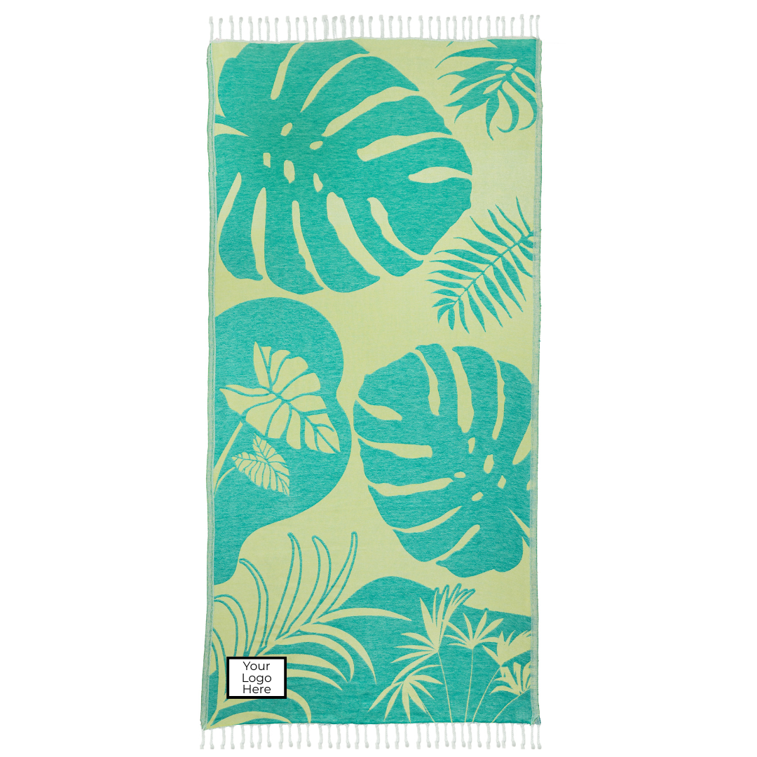 Custom Woven Patch on Luxury OHA Turkish Towels