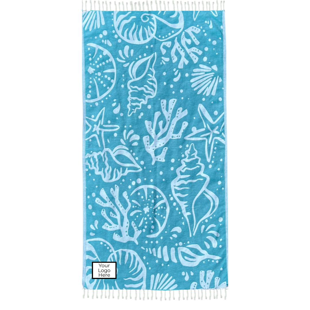 Custom Woven Patch on Luxury OHA Turkish Towels