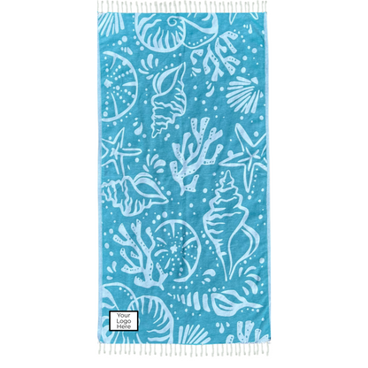 Custom Woven Patch on Luxury OHA Turkish Towels