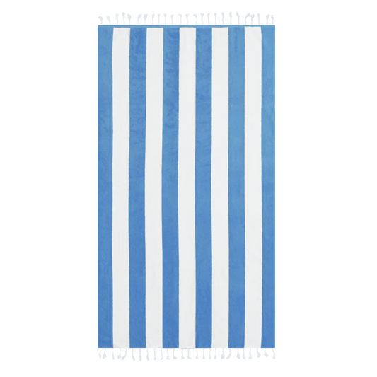 Cabana Blue & White Striped Turkish Towel
