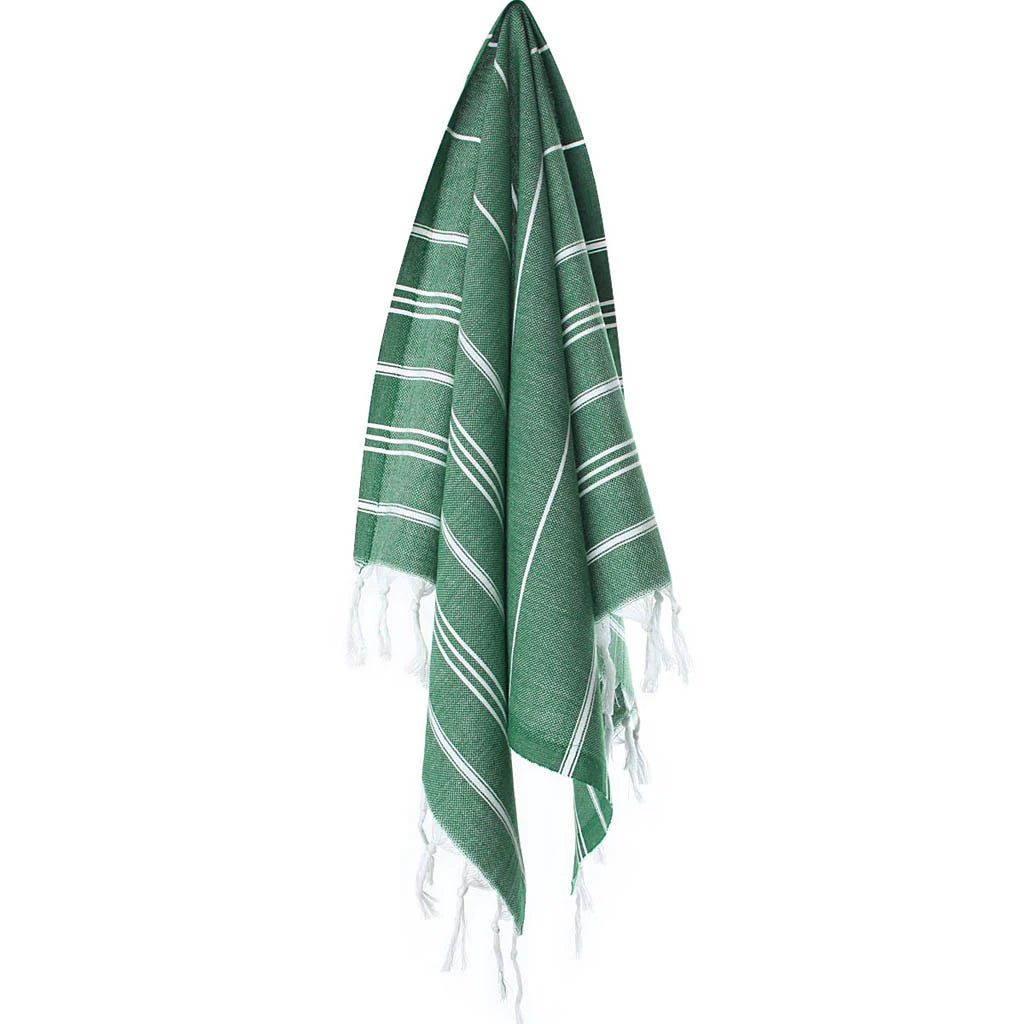 DARK GREEN Luxury Turkish Hand Towel- Set of 2