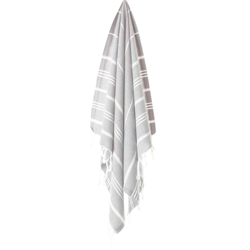 LIGHT GRAY Turkish Hand Towels - Set of 2