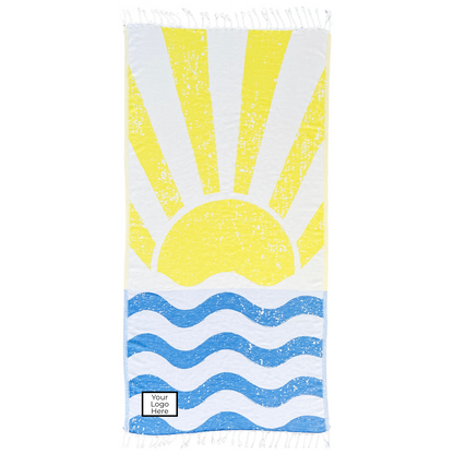 Custom Woven Patch on Luxury OHA Turkish Towels