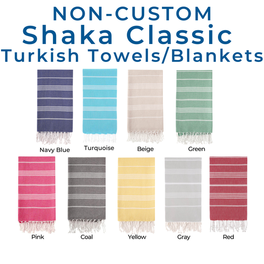 SHAKA Classic Luxury Turkish Towels/Blankets