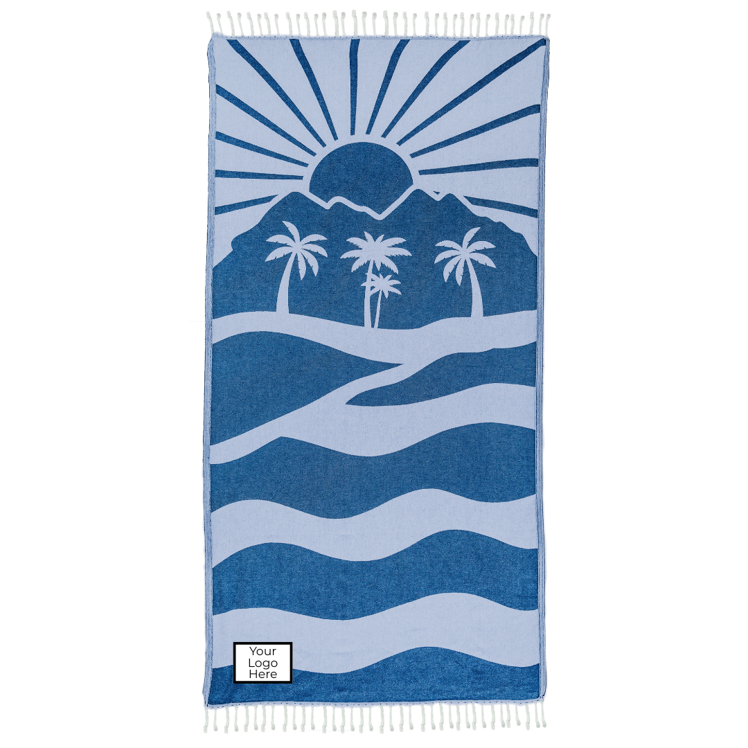 Custom Woven Patch on Luxury OHA Turkish Towels