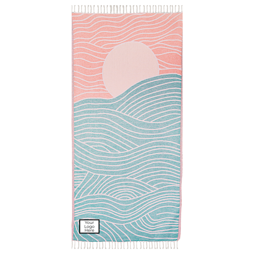 Custom Woven Patch on Luxury OHA Turkish Towels