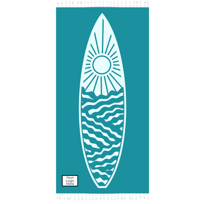 Custom Woven Patch on Luxury OHA Turkish Towels