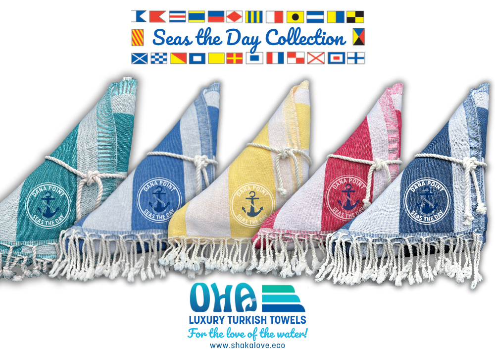 Custom "SEAS THE DAY" Luxury Towels - WHOLESALE ONLY! MOQ 30