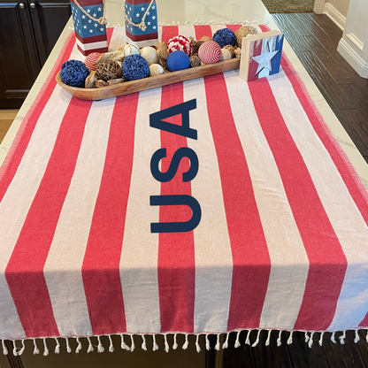 USA Red, White, & Blue Turkish Towel (Limited Time Only)