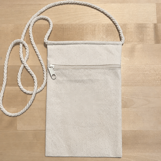 Natural Handbag Tote With Twisted Rope Strap BLANK