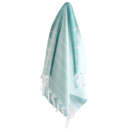 LIGHT TEAL Turkish Hand Towels - Set of 2