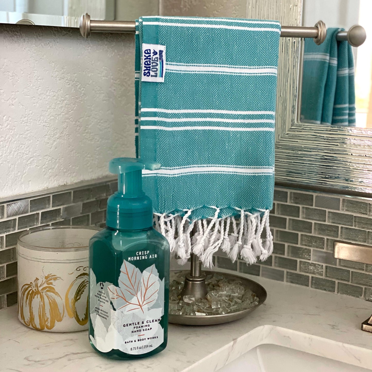 AQUA Turkish Hand Towels - Set of 2