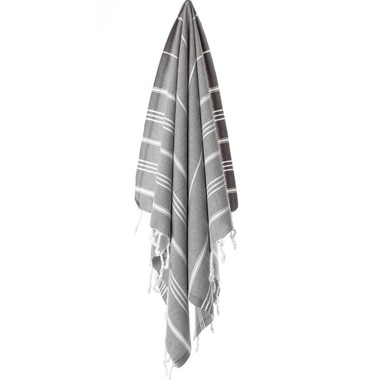 LAVA GRAY Turkish Hand Towels - Set of 2