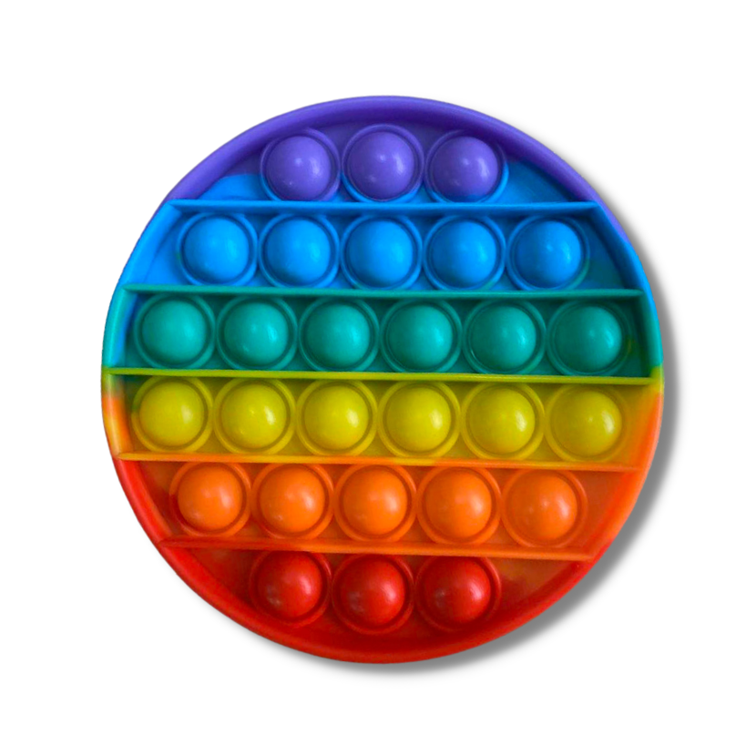 Infin-a-Pop Circle: The Infinite Popping Toy and Game Rainbow Circle Shape