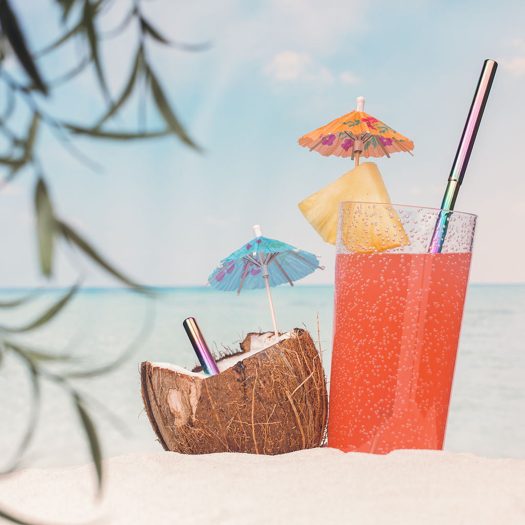 Stainless Steel Reusable Straw Set