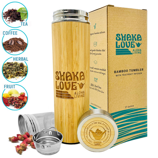 Bamboo Tumbler with Tea/Fruit Infuser - 17 ounces