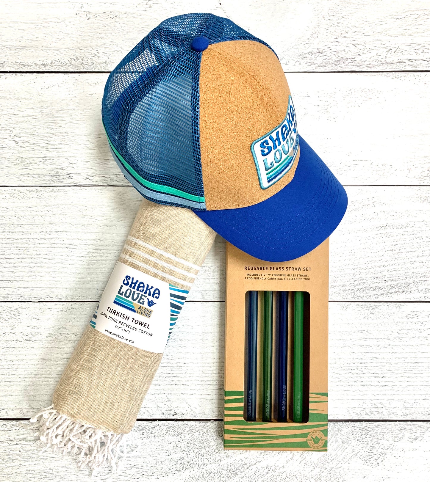 Bundle #6: Includes Hat, Towel, & Straw Set