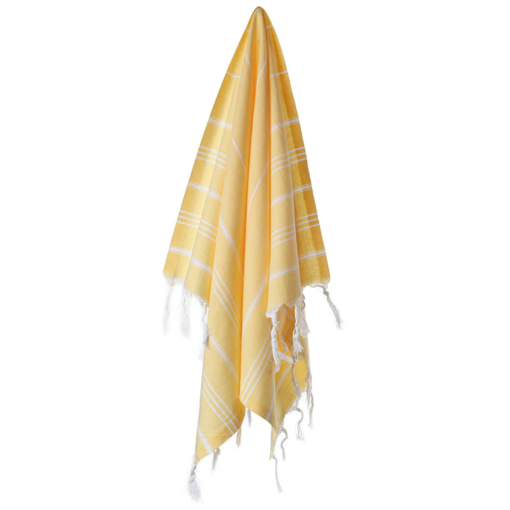 SUN KISSED Yellow Hand Towels - set of 2