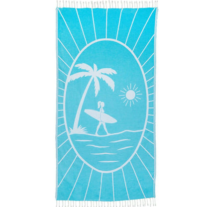 Surfer Girl Turkish Towel